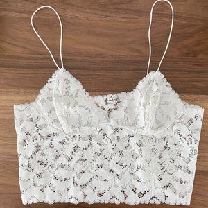 Intimately by Free People Lace Brami Bralette NWOT